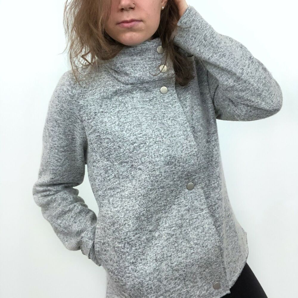 BB Dakota Gray Wool Blend Jacket Coat Women's Size Medium